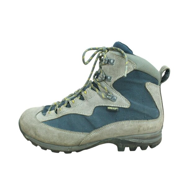 LL Bean Made in Italy Gore-Tex Hiking Boots Vibram Sole Men’s 10 Gray Blue main image 5
